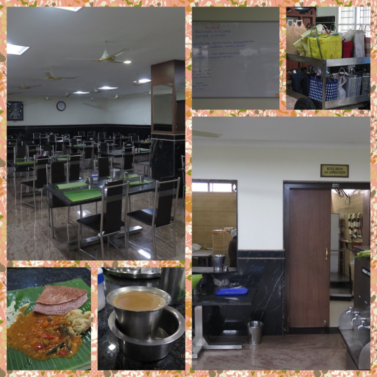 The Dining Hall, Kitchen, Breakfast on Banana Leaves, Hot Coffee and Door service cart